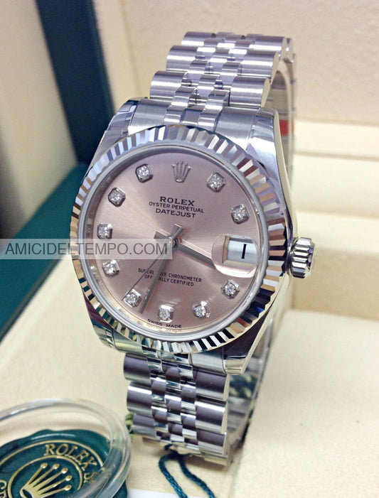 Rolex replica Datejust 36mm jubilee rosa con brillantini orologio replica repliche rolex