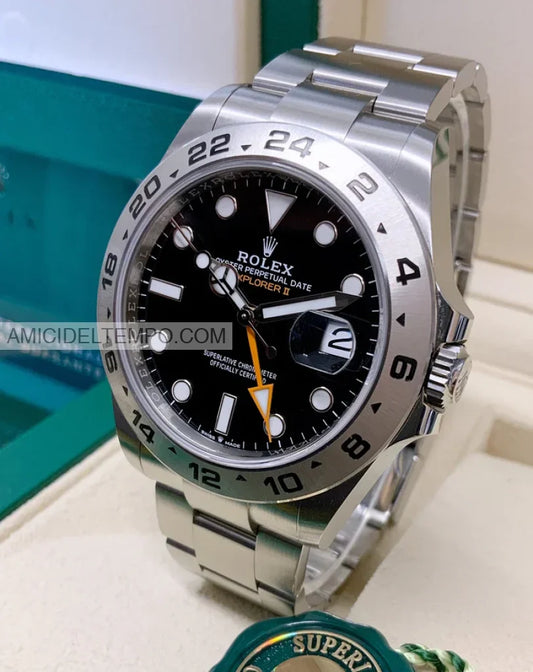 Rolex replica Explorer II nero acciaio orologio replica Amici del Tempo rolex replica