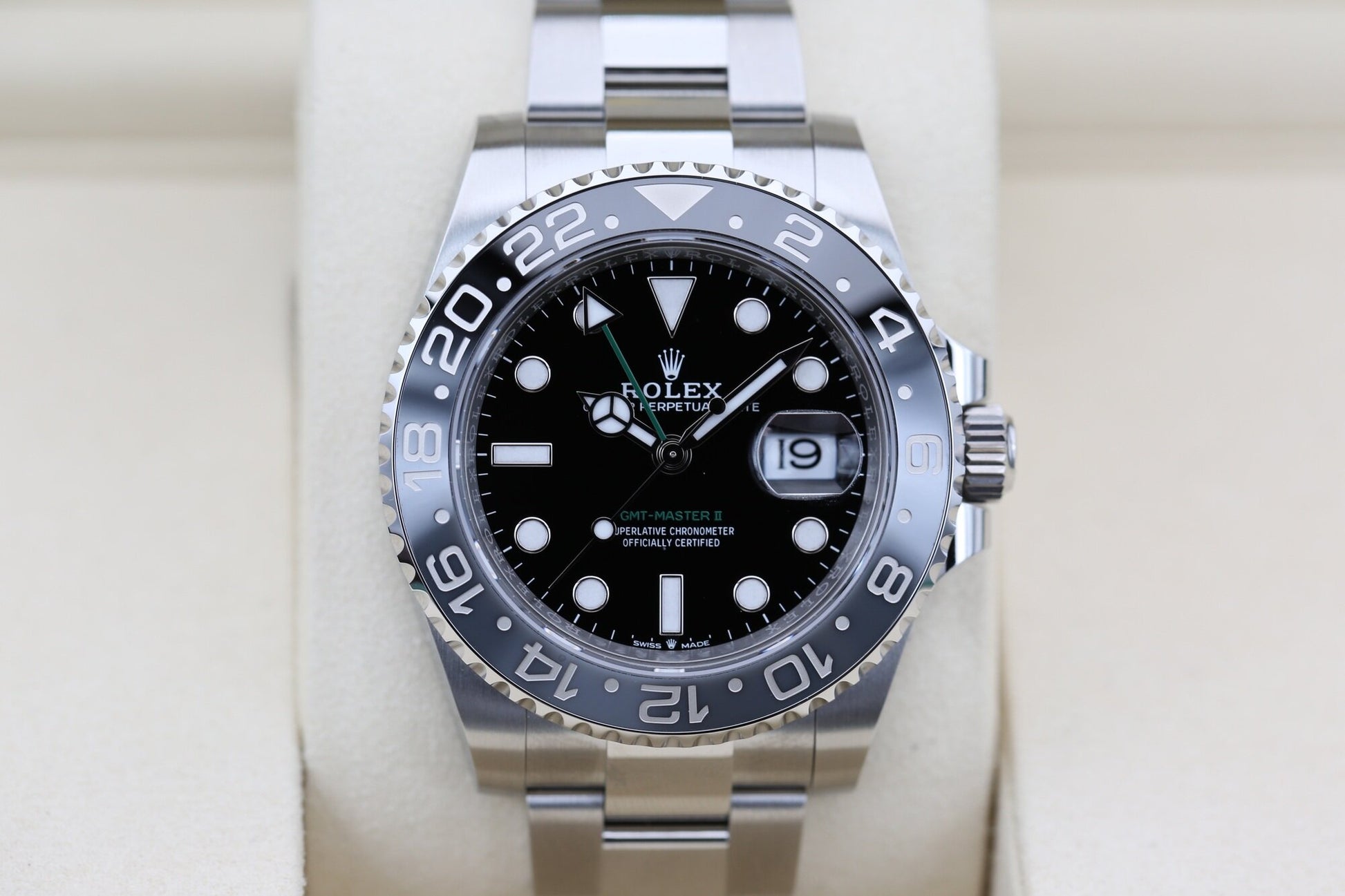 Rolex replica GMT Master II oyster ghiera grigo/nera orologio replica - Amici del Tempo 