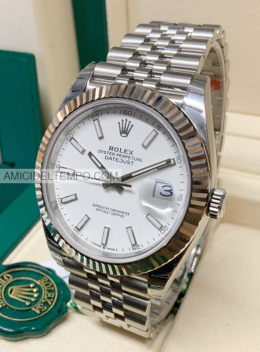 Rolex Replica Datejust 41Mm 126334 Bianco Orologio Repliche Rolex