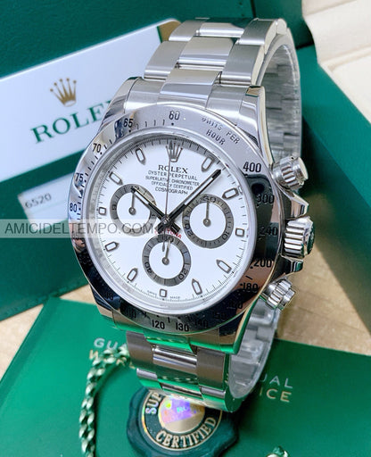 Rolex replica Daytona bianco in acciao orologio replica repliche rolex