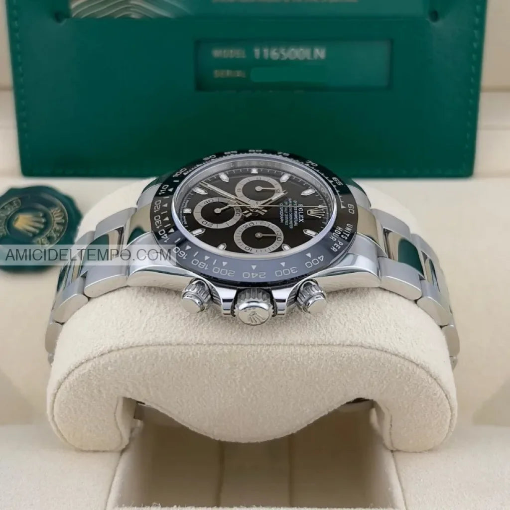 Rolex replica Daytona acciaio ceramica nero orologio replica repliche rolex