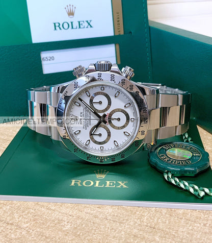 Rolex replica Daytona bianco in acciao orologio replica repliche rolex