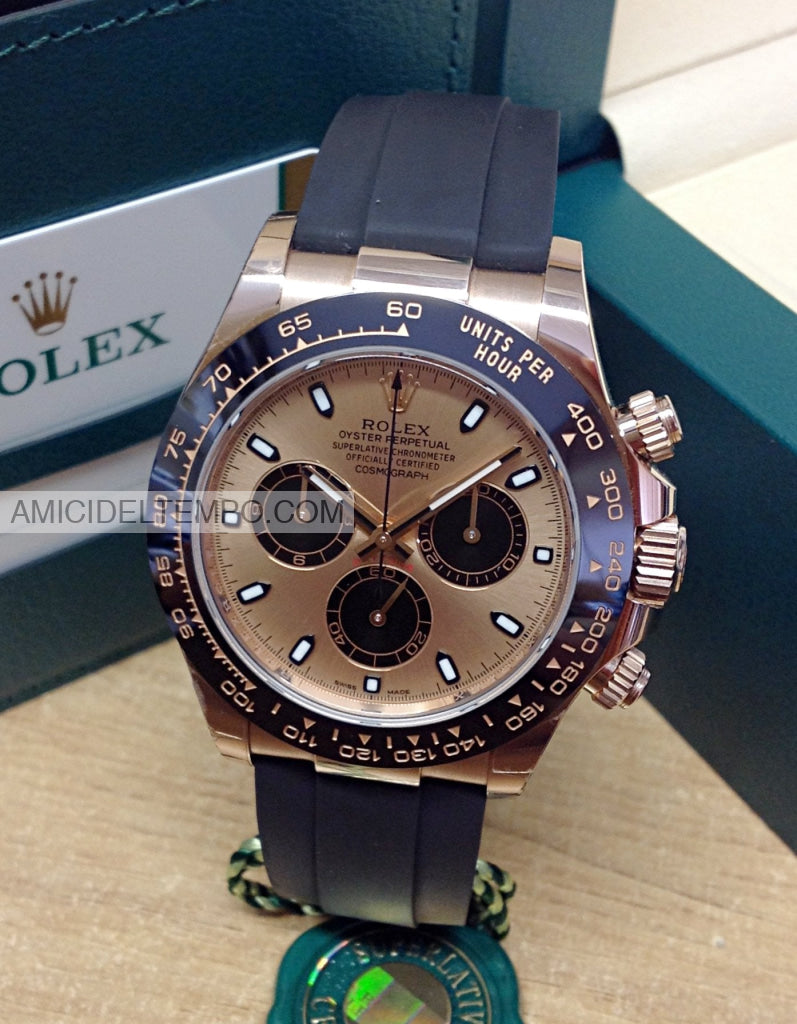 Rolex replica Daytona caucciù oro rosa orologio replica repliche rolex