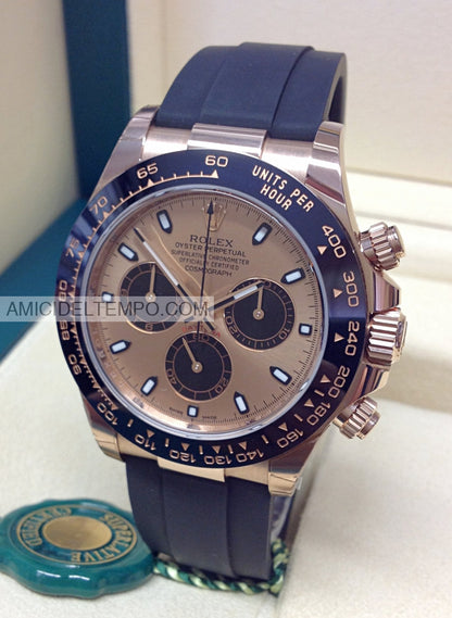 Rolex replica Daytona caucciù oro rosa orologio replica repliche rolex