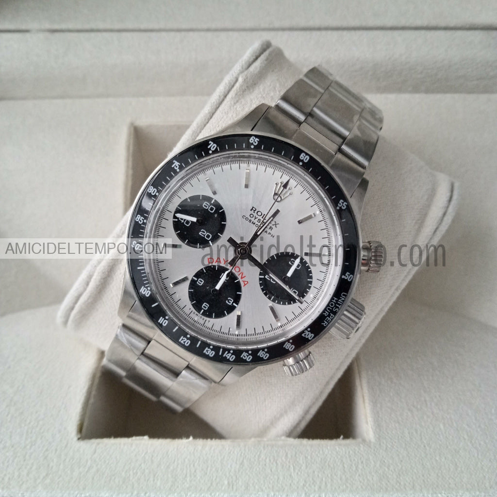 Rolex replica daytona vintage 6263 silver orologio replica Amici del Tempo rolex replica