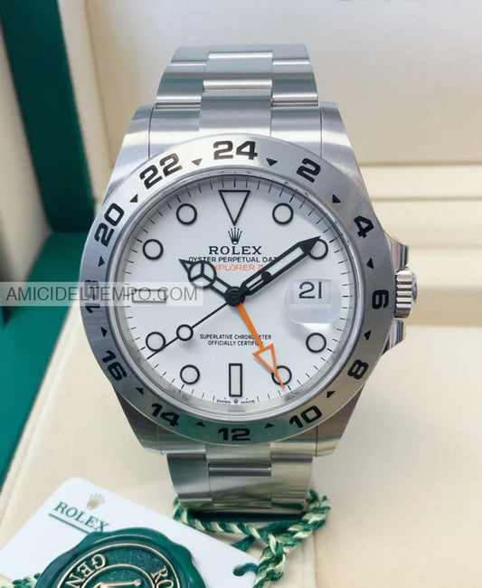 Rolex replica Explorer II bianco acciaio orologio replica Amici del Tempo rolex replica