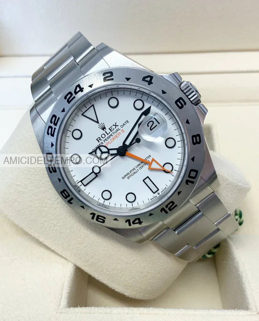 Rolex replica Explorer II bianco acciaio orologio replica Amici del Tempo rolex replica