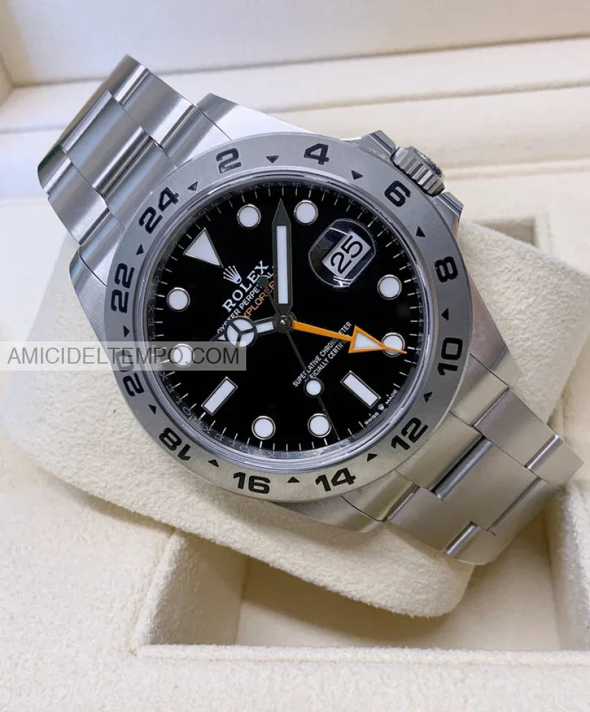 Rolex replica Explorer II nero acciaio orologio replica Amici del Tempo rolex replica