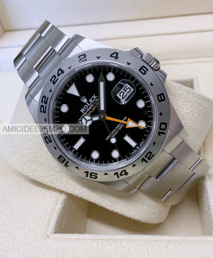 Rolex replica Explorer II nero acciaio orologio replica Amici del Tempo rolex replica