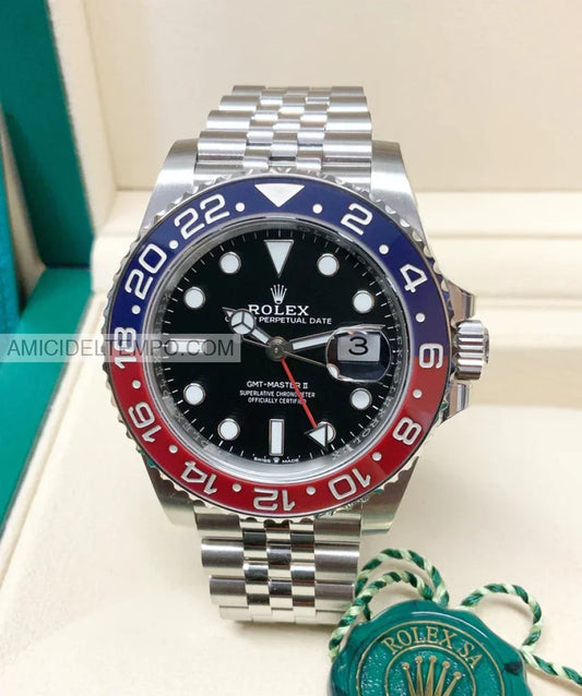 Rolex replica GMT Master II 126710BLRO Pepsi jubilè orologio replica Amici del Tempo rolex replica