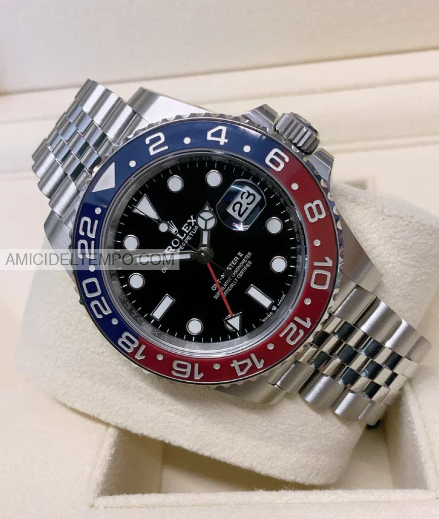 Rolex replica GMT Master II 126710BLRO Pepsi jubilè orologio replica Amici del Tempo rolex replica