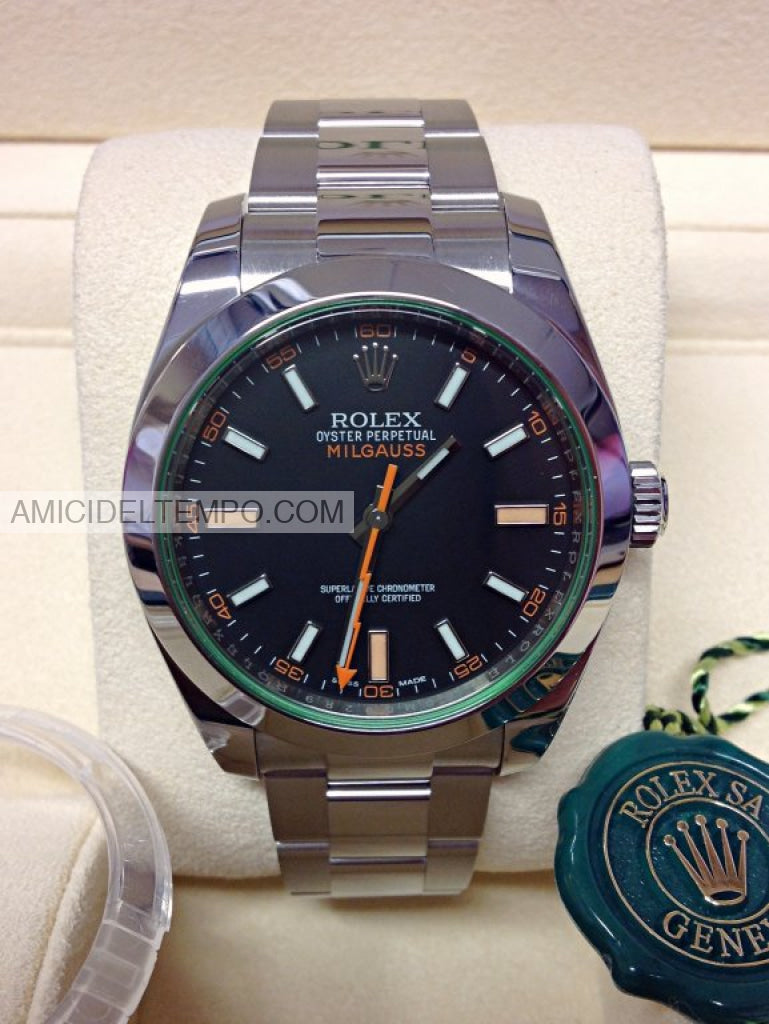 Rolex replica milgauss nero 116400GV orologio replica repliche rolex