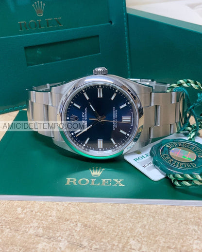 Rolex replica oyster perpetual 36mm 124300 blu orologio replica Amici del Tempo rolex replica