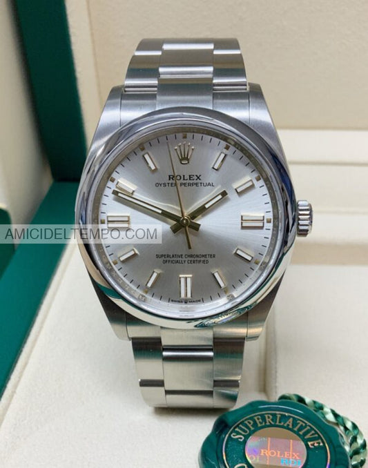 Rolex replica oyster perpetual 36mm 124300 grigio orologio replica Amici del Tempo rolex replica