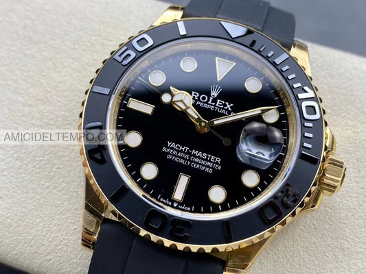 Rolex replica Yatch Master oro giallo 42mm oysterflex orologio replica - Amici del Tempo 