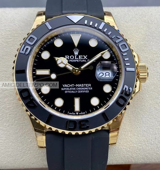 Rolex replica Yatch Master oro giallo 42mm oysterflex orologio replica - Amici del Tempo 