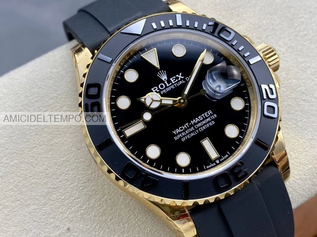 Rolex replica Yatch Master oro giallo 42mm oysterflex orologio replica - Amici del Tempo 